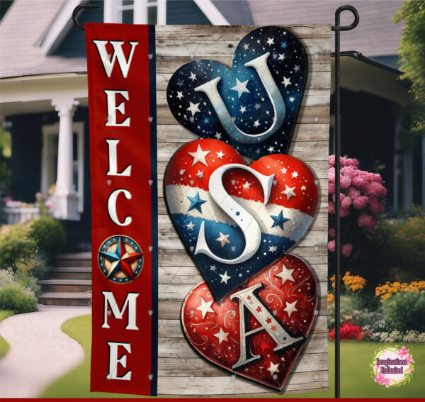 USA Welcome Flag
